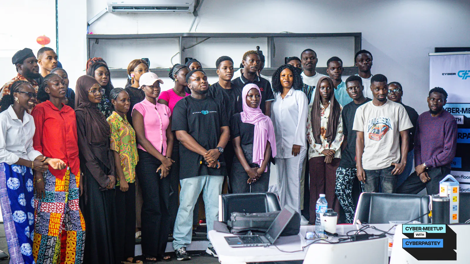 Cyber Meetup with CyberPastey inaugural community group at Café One in Ibadan